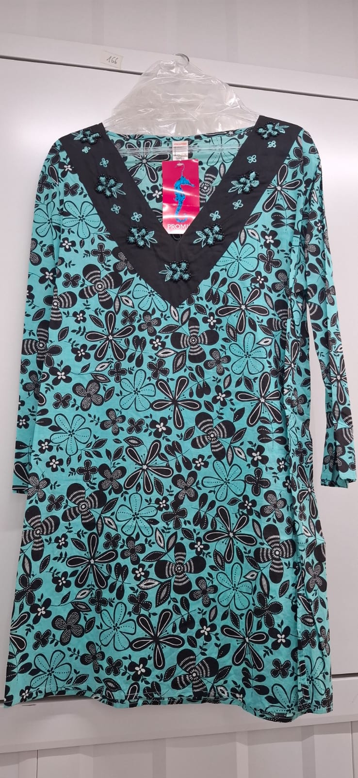 Túnica Floral Verde Menta